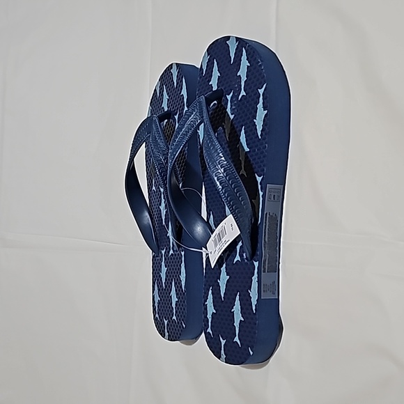 Old Navy Kid Size 1Y-2Y Blue (Shark)Flip-Flop Sandals New - Picture 3 of 11